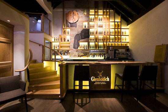 The newly re-designed Malt Barn whisky bar and restaurant
