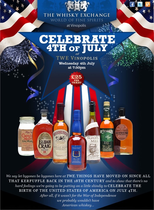 The tasting will take place on Wednesday 4th July at 7:30pm. Tickets are now on sale at £25 each.