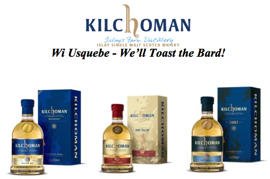 Kilchoman's whiskies - an ideal accompaniment to Burns' Suppers!