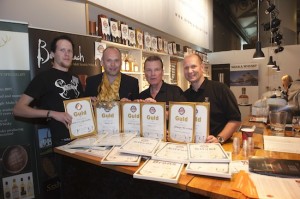 Stockholm staff - Oscar Wallén, Magnus Fagerström, Per Dackland (owner of the world famous whisky bar Akkurat) and Thomas Brorson.