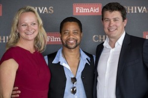 (left to right) Iliane Ogilvie Thompson, Cuba Gooding Jr. and James Slack